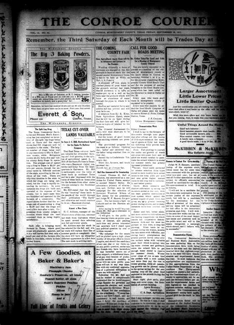 Conroe Courier: Local Obituaries and Funeral Notices 1