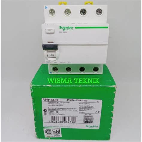 Jual ELCB RCCB Schneider 4P 40A 30mA A9R71440 Shopee Indonesia