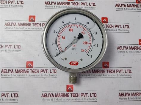 Abp 0 16 Bar Pressure Gauge 0 230 Psi Aeliya Marine Tech