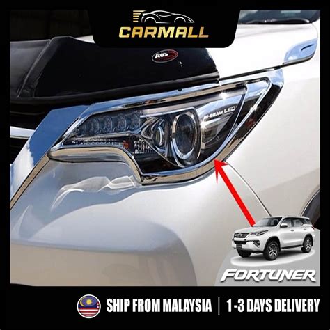 Head Lamp Chrome Cover Front Line Head Light Lamp Cover Chrome For