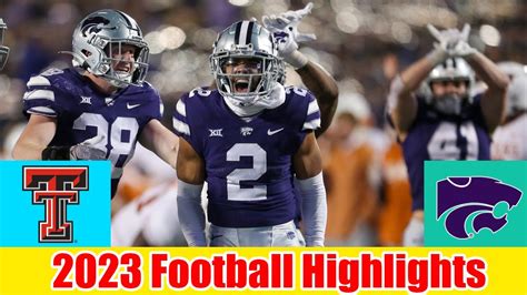 Texas Tech Vs Kansas State Full Game Highlights Ncaaf 2023 College