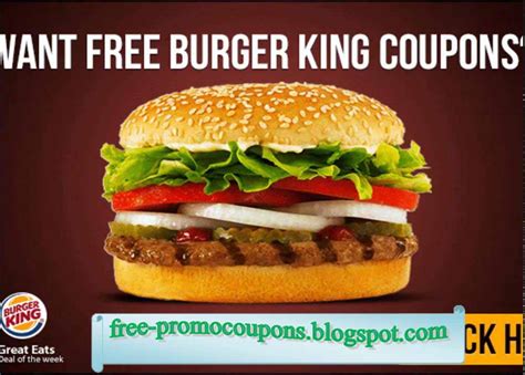 Printable Coupons 2021: Burger King Coupons