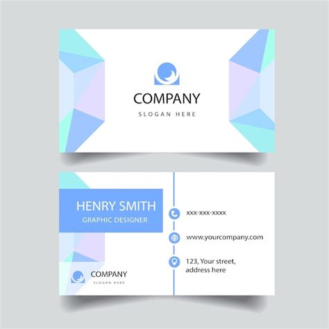 Premium Vector | A business card for company that says company slogan here.