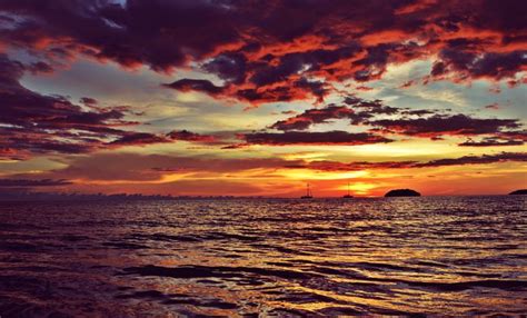 Tanjung Aru Beach Sabah Malaysia A Beautiful Sunset To Help You