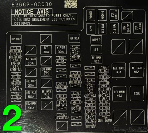 Fuse Box Diagram Toyota Tundra 2g And Relay With Assignment 46 Off