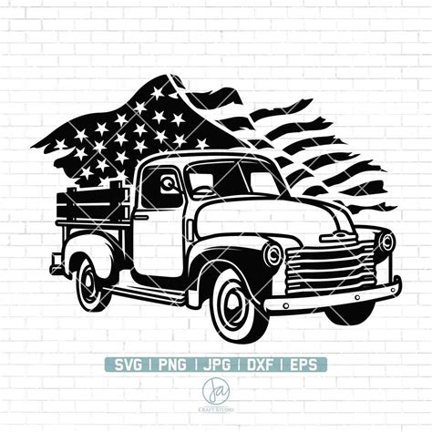 Us Farm Truck Svg Vintage Truck Svg Pickup Truck Svg R Inspire