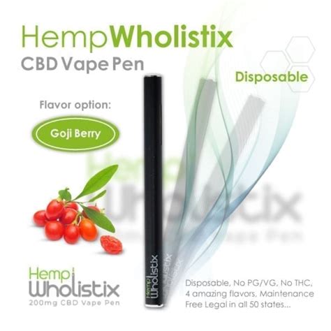 Hemp Wholistix Disposable Cbd Vape Pen 200mg Vape Habitat