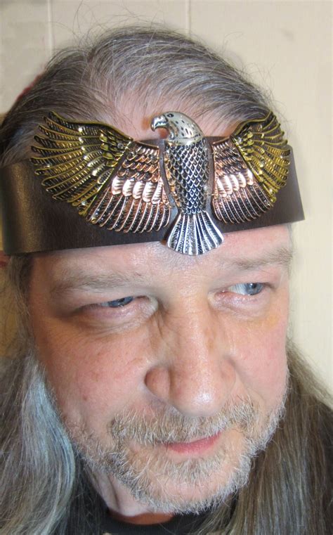 Eagle Headpiece, Native American, Totem Headband, Tri-color Eagle ...