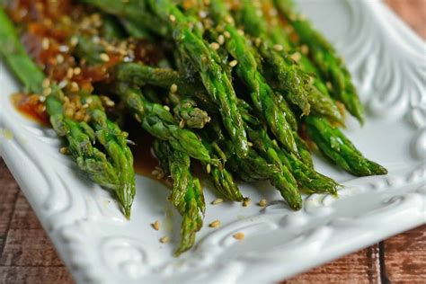 Roasted Asparagus with Apricot Sauce - Easy Side Dish Recipe