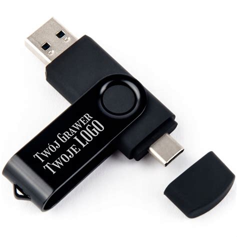 Pendrive Gb Usb C Typ C Czarny Grawer Twoje Logo Gad Et Dla