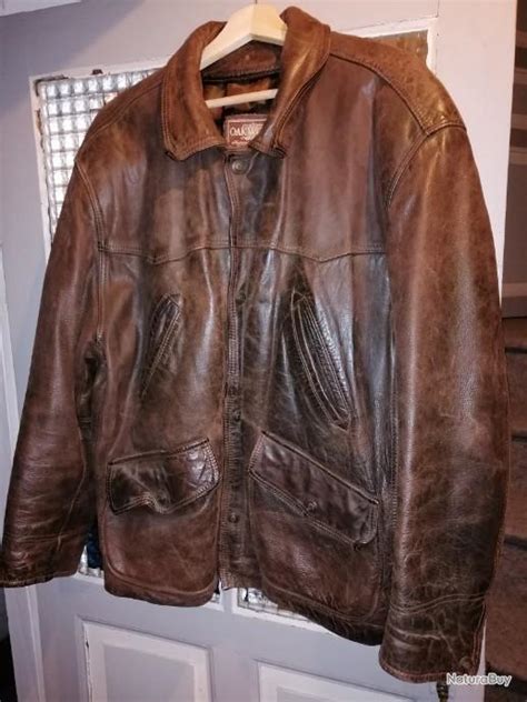 Magnifique veste vintage OAKWOOD taille M cuir épais collector Vestes