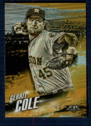 2018 Topps Fire Hot Starts Gold Mint Hs 21 Gerrit Cole Nm Mt Astros Id