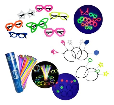 Kit Balada Festa P S Culos Tiara E Pulseira Neon Parcelamento