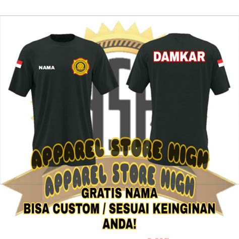 Jual Kaos Damkar Pemadam Kebakaran Fire Rescue Lengan Pendek Kaos