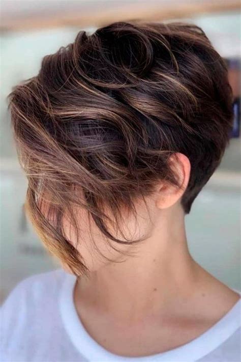 Asymmetrical Pixie Haircut Longer Pixie Haircut Haircut For Thick