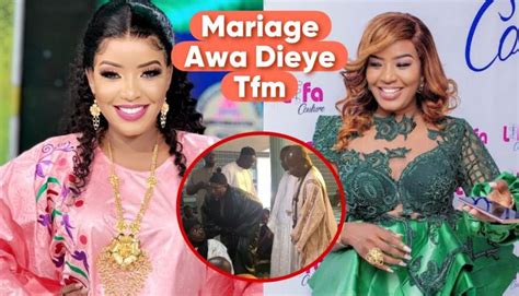 DÉCOUVREZ LES PREMIÈRES IMAGES DU MARIAGE DE AWA GAÏ DE LA TFM VIDÉO