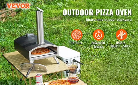 Vevor Outdoor Pizza Oven 12 Wood Fired Pizza Ovens Pellet Pizza