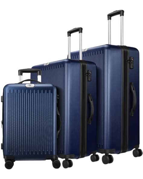 Snapklik Suitour Luggage Sets 3 Piece Hardshell Expandable Suitcase