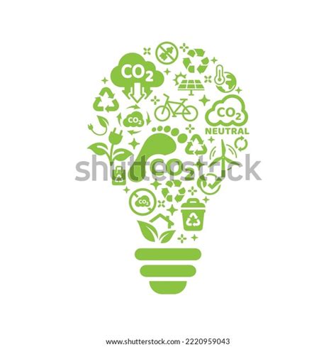 Zero Emissions Carbon Footprint Vector Template Stock Vector (Royalty Free) 2220959043 ...