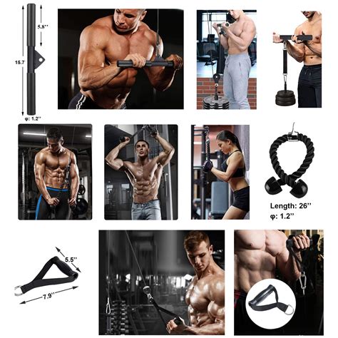 Sertt Lat And Lift Pulley System Gym Upgraded Diy Fitness Pulley Cable Machine Attachment For