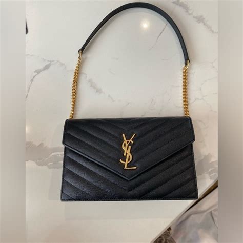 Yves Saint Laurent Bags Ysl Crossbody Wallet On A Chain Used In A