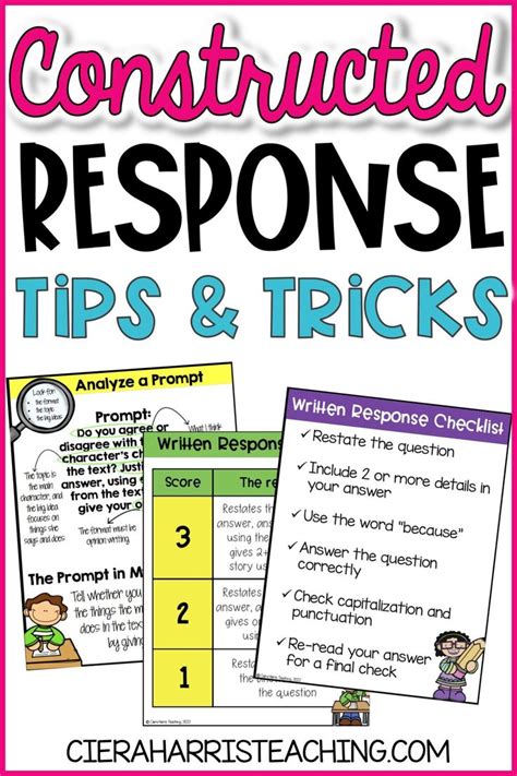 Constructed Response Tips And Tricks Ciera Harris Teaching