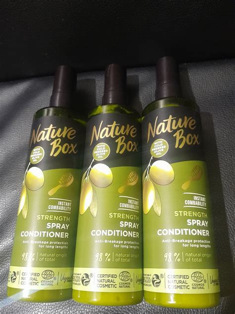 Nature Box Spray Conditioner Set Pcs Natural Origin Etsy