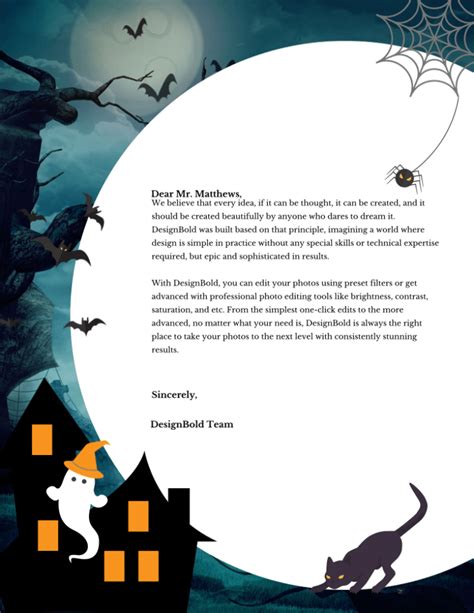 Best Templates Halloween Letterhead