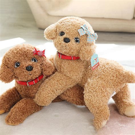 Simulation Dog Plush Toy Fully Filled Lovely Lying Posture Animal Doll