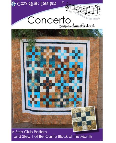 Finishing Pattern Bel Canto Block 7 By Cozy Quilt Designs