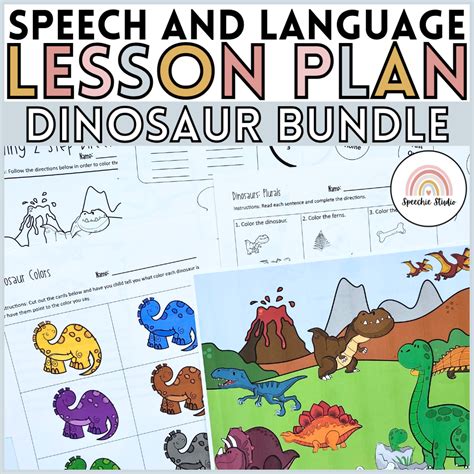 Dinosaur No Prep Language And Articulation Activities For Speech