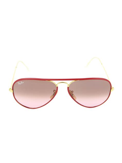 Culos Ray Ban Rb Aviator Vermelho Original Etiqueta Nica