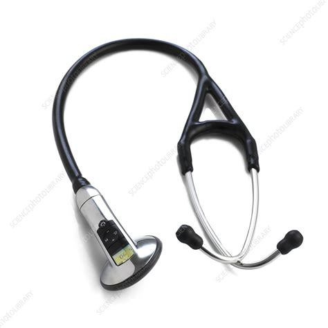 Electronic stethoscope - Stock Image - C024/3748 - Science Photo Library