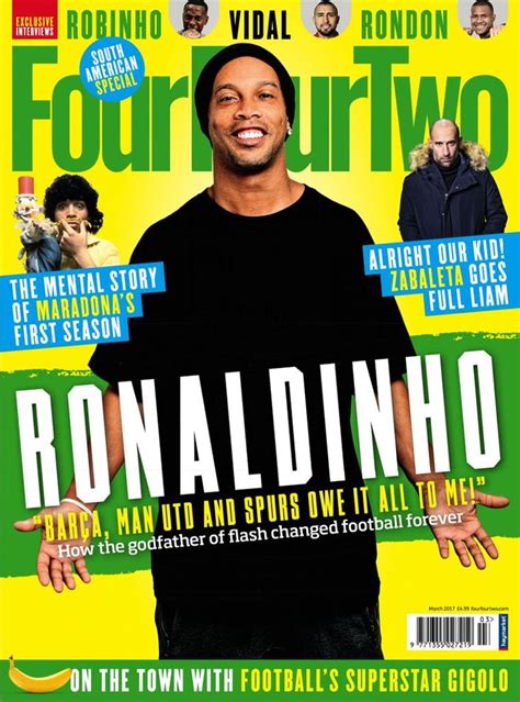 FourFourTwo UK March 2017 Digital Ronaldinho Instagram The