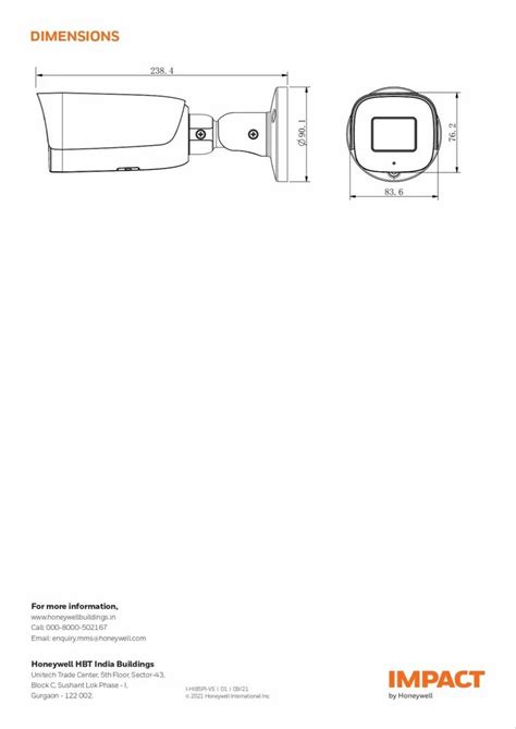 Honeywell I HIB5PI VS 4MP Motorized Starlight IR Bullet Camera Camera