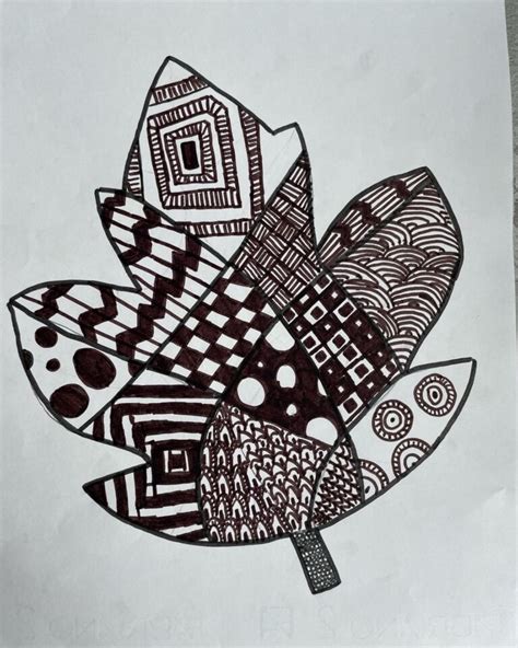 Foglie Ispirate All Arte Dello Zentangle Blog Di Maestra Mile