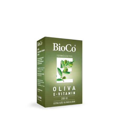 BioCo Oliva természetes E Vitamin 200 IU lágyzselatin kapszula 60X