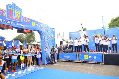 Semarakkan Pln Mobile Color Run Pj Gubernur Adhy Fun Run Bersama