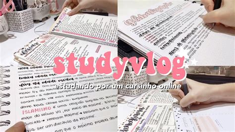 STUDY VLOG ROTINA Estudando Por Um Cursinho Online YouTube