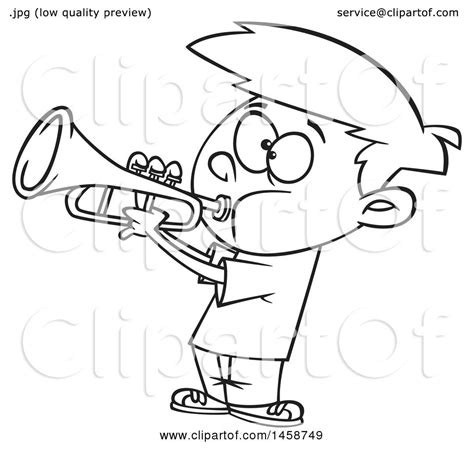 Trumpet Cartoon Drawing at GetDrawings | Free download