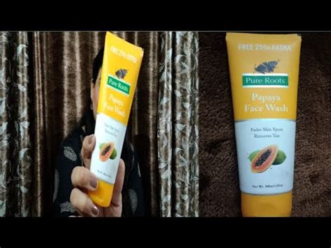 Pure Roots Papaya Facewash Review Manpreet Komal YouTube