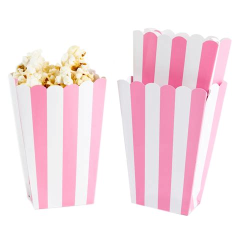 Light Pink Popcorn Box 5ct • Candy Buffet Supplies • Bulk Candy • Oh