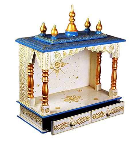 Buy Wooden Temple Religious Home Temple, Pooja Mandir |Indian| |Hindu ...