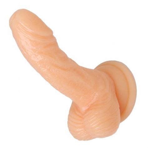 Silicone 4 Inch Realistic Suction Cup Mini Dildo Flesh Sex Toy