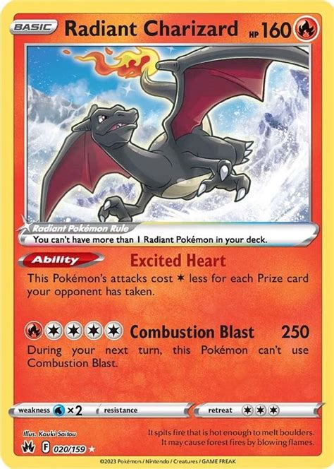 Radiant Charizard 2023 Crown Zenith 020 159 Holo Price Guide Sports