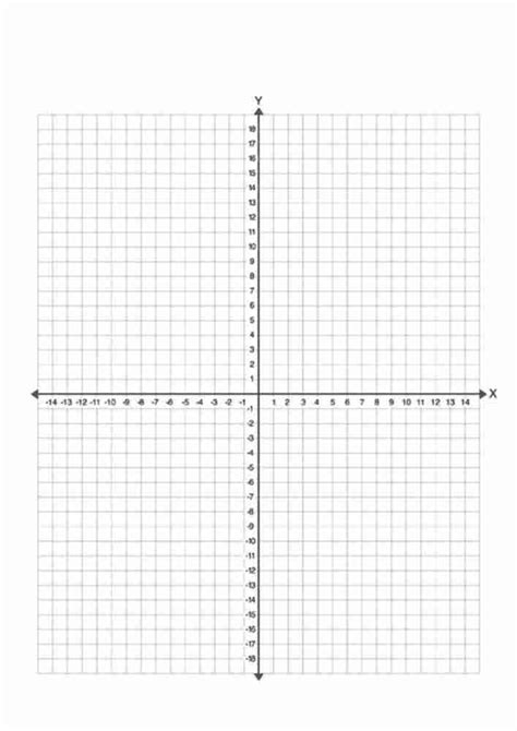 Graph Paper With X Axis and Y Axis Template Download PDF