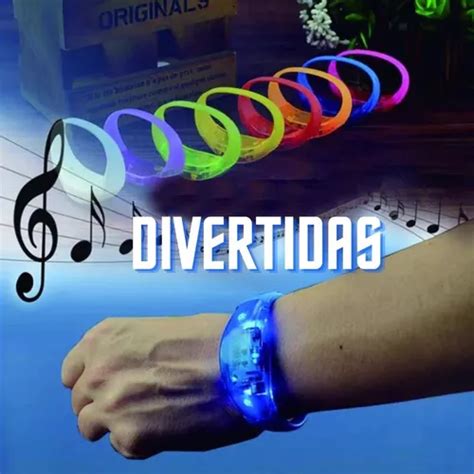 Pulseras Audioritmicas Led Concierto Fiesta Antro 250 Pzas Envío gratis