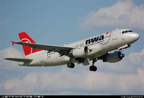 N Nb Airbus A Northwest Airlines Ferrypnl Jetphotos