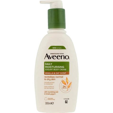 Aveeno Daily Moisturising Yoghurt Body Cream Vanilla Oat 300ml