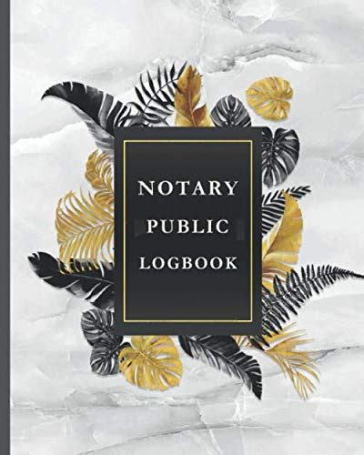 Notary Public Logbook Official Notary Journal Public Notary Records